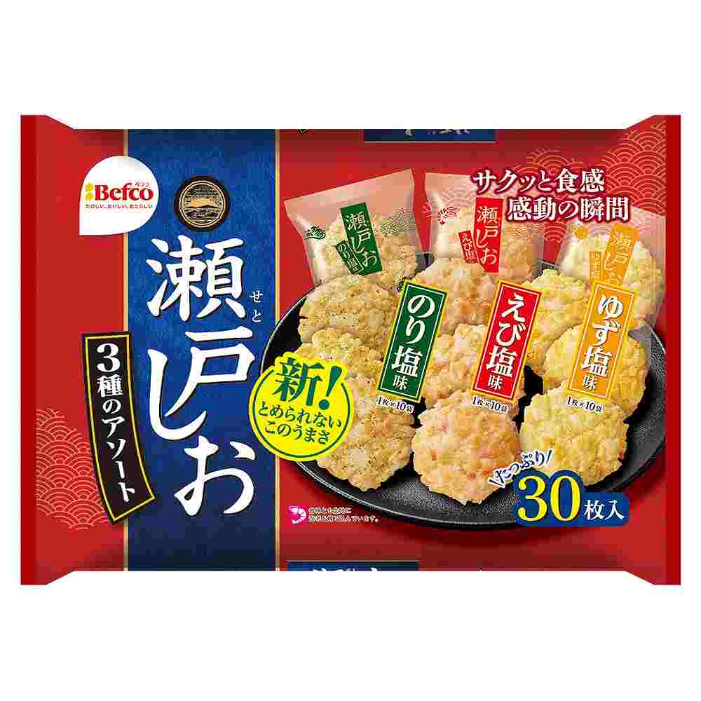Kuriyama Seto no Shioage Rice Crackers Assortment (30 pieces)