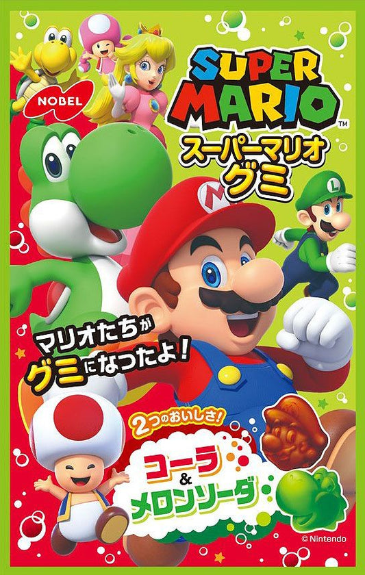 Nobel Super Mario Gummy Cola & Melon Soda (50g)