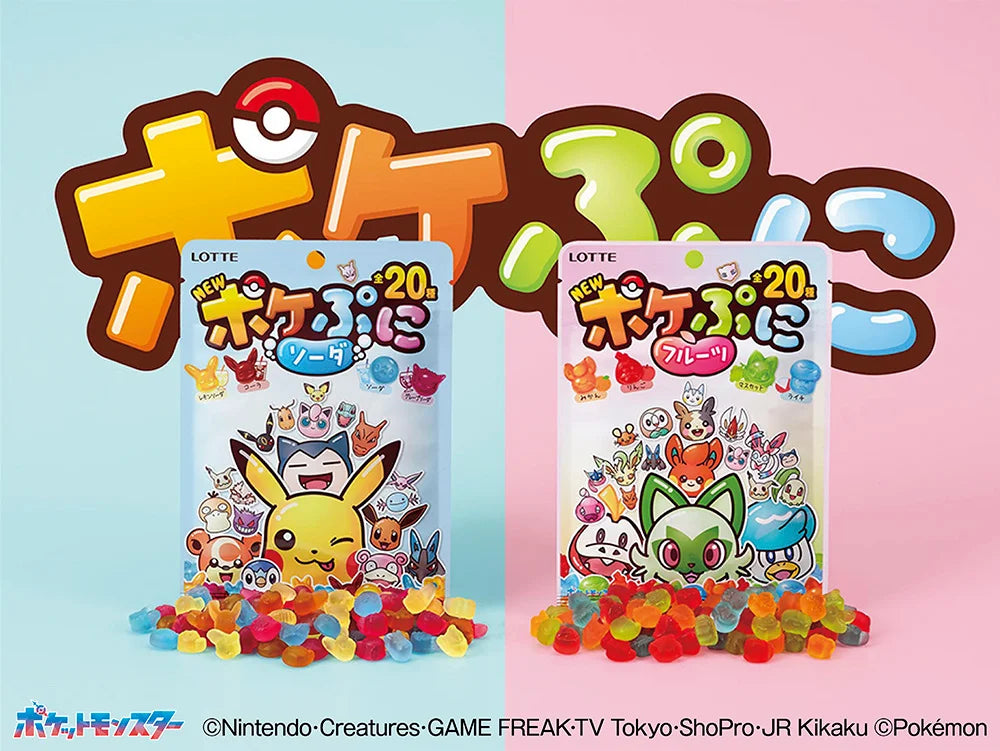 Lotte Pokepuni Gummy Candy 80g – Pokémon Soft & Chewy Gummies