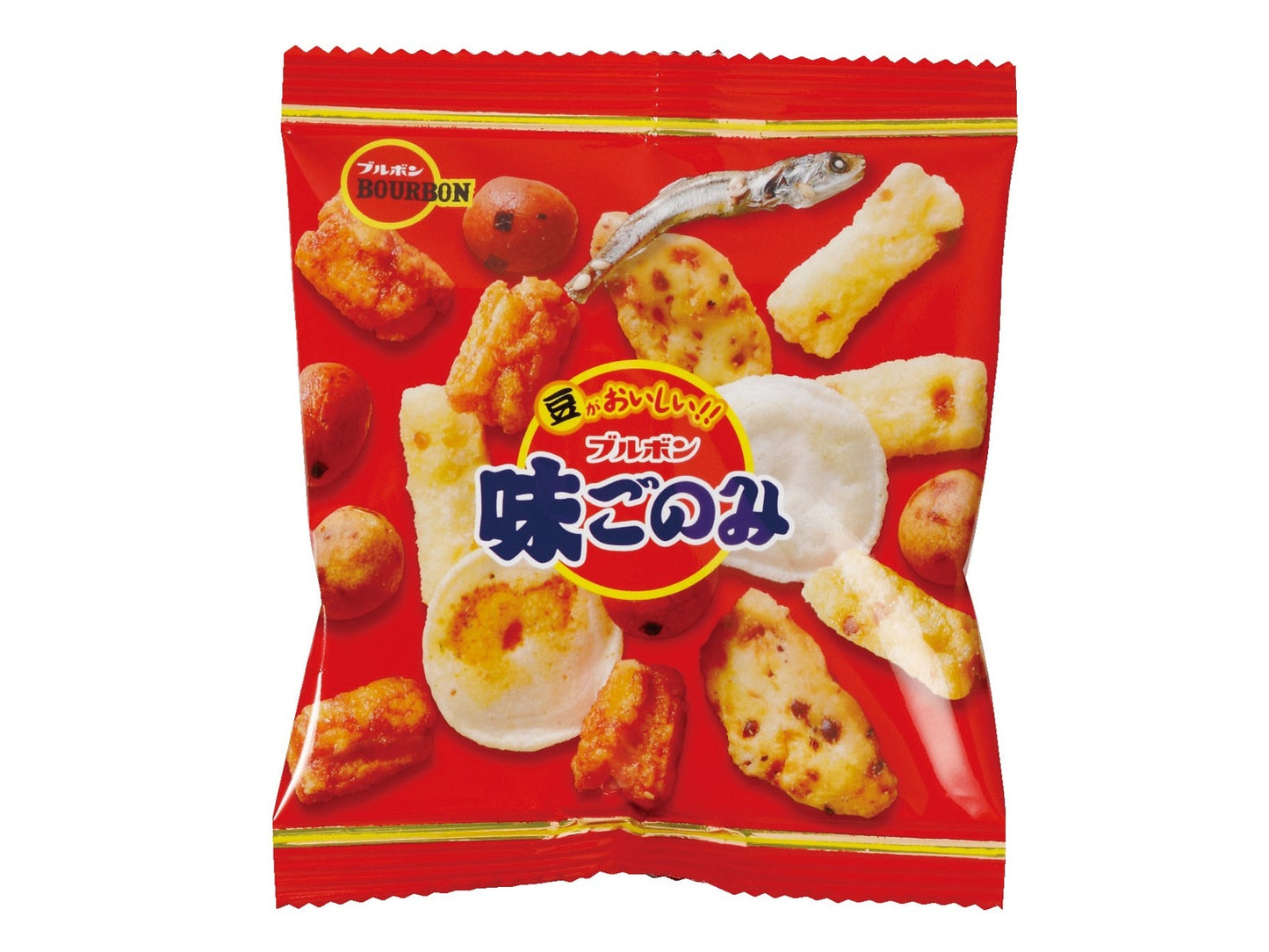 Bourbon Ajigonomi Rice Snack Mix (6 bags)