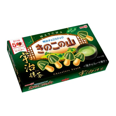 Meiji Kinoko no Yama – Uji Matcha Flavor (64g)