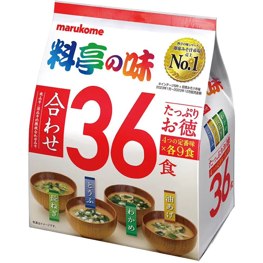 Marukome Ryotei no Aji Value Pack (36 servings)
