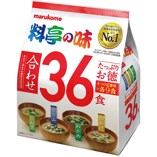 Marukome Ryotei no Aji Value Pack (36 servings)