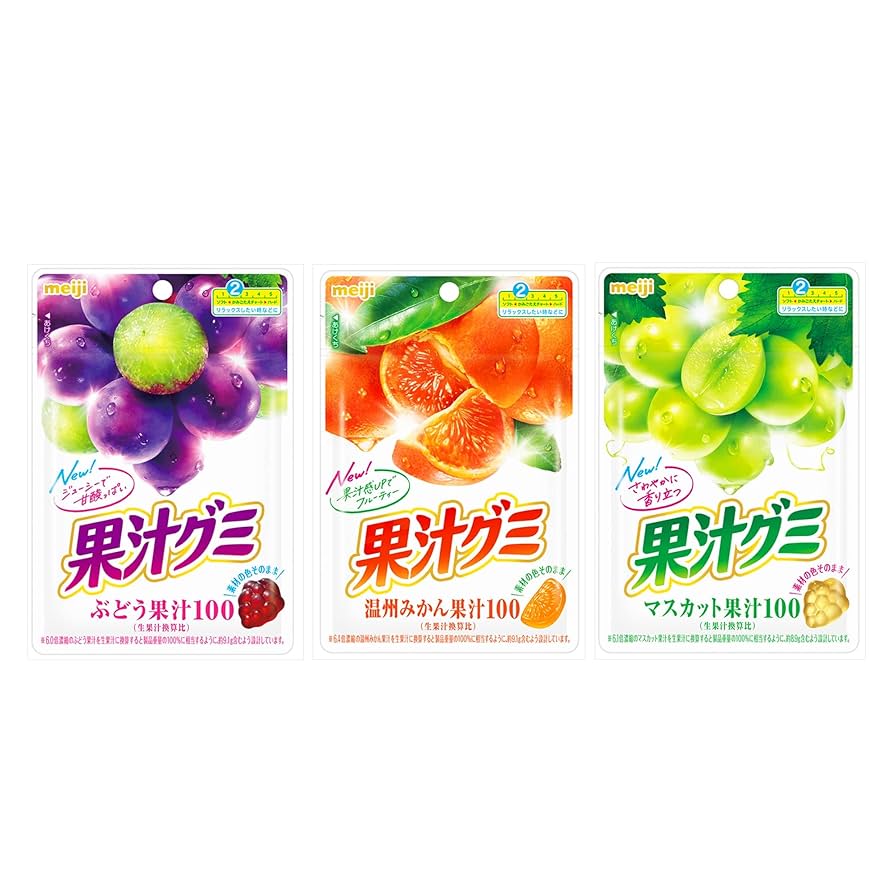 Meiji Kajyu Gummy Candy – Made with Real Fruit Juice