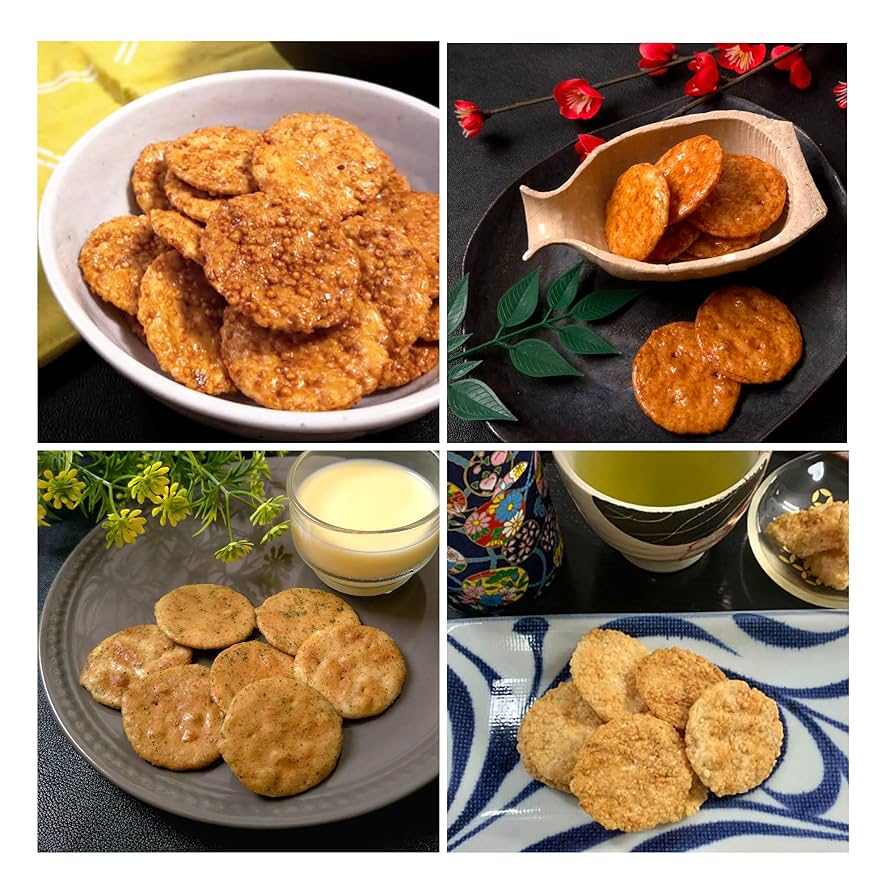 Kingodo Bite-Sized Senbei Rice Crackers 80g