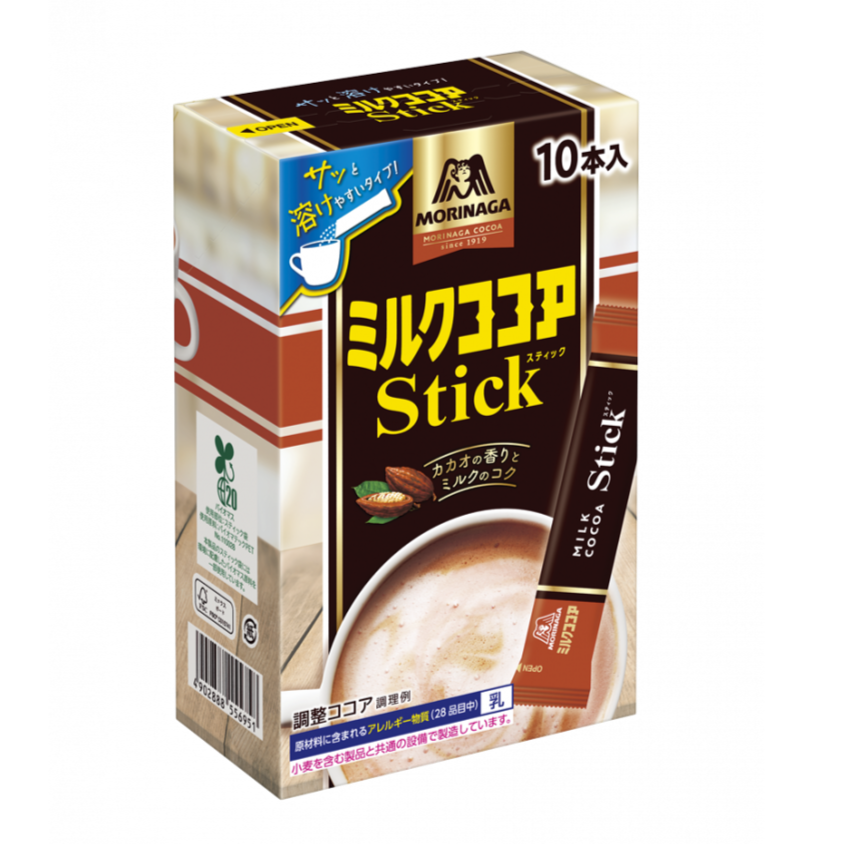 Morinaga Milk Cocoa Sticks (10 Sticks)