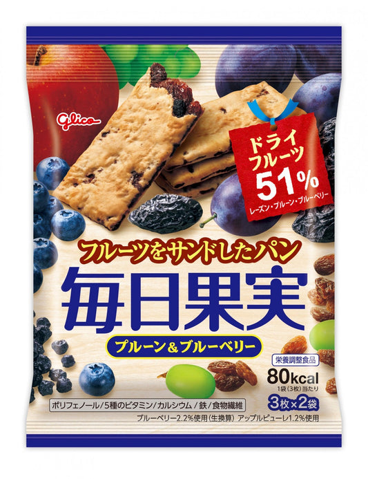 Ezaki Glico Mainichi Kajitsu – Prune & Blueberry (6 Pieces)