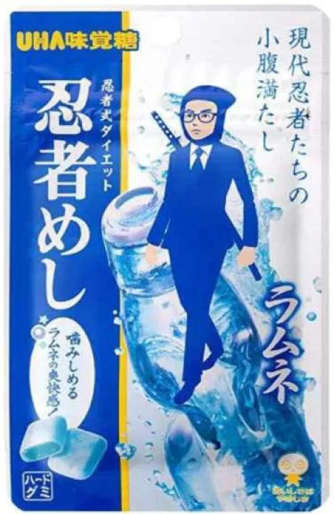 UHA Mikakuto Ninja Meshi Grape / Ramune Gummies 20g