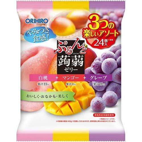 Orihiro Purunto Konjac Jelly Assortment (24 Pieces)