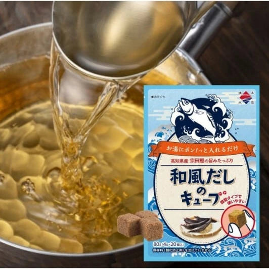 Tosa Shimizu Foods Japanese Dashi Cubes (4g × 20 Pieces)