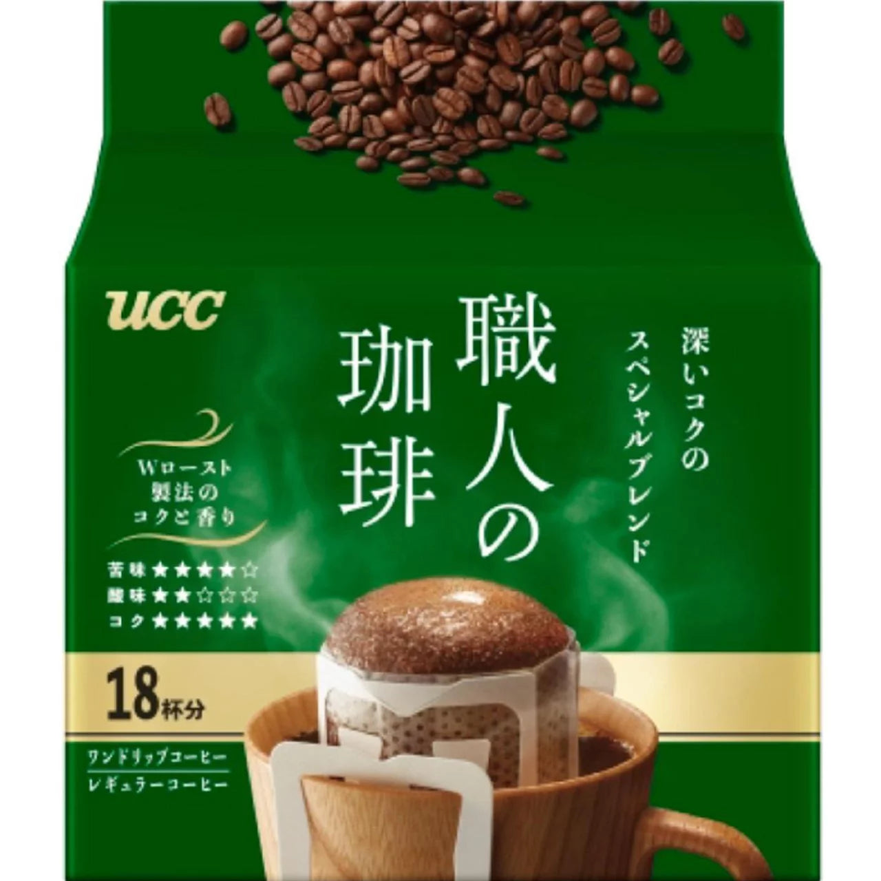 UCC Ueshima Coffee Shokunin Coffee One-Drip (18 cups)