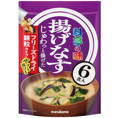 Marukome Ryotei no Aji Freeze-Dried Miso Soup Granules (6 servings)