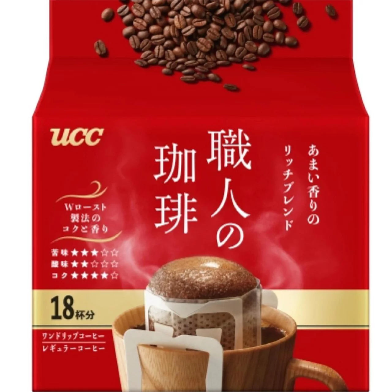 UCC Ueshima Coffee Shokunin Coffee One-Drip (18 cups)