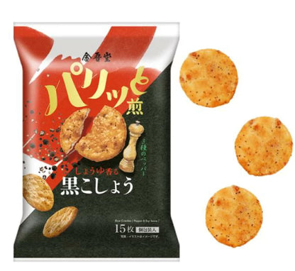 Kingodo Paritto Sen Soy Sauce & Black Pepper (15 Pieces)