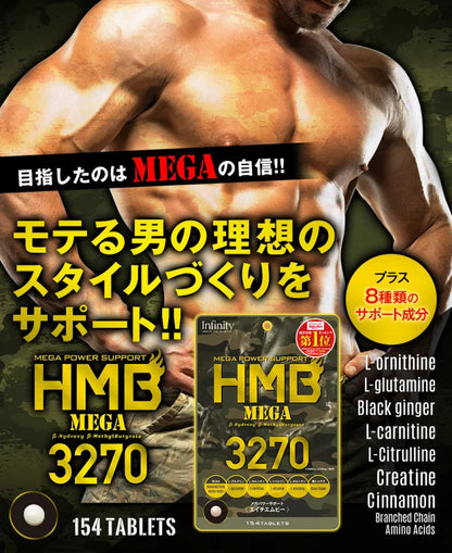 Infinity HMB Supplement HMB MEGA 3270 (154 Tablets)