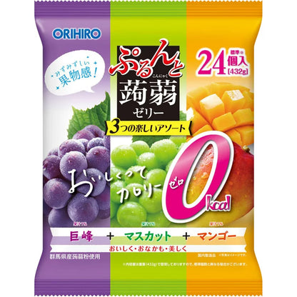 Orihiro Purunto Konjac Jelly Assortment (24 Pieces)