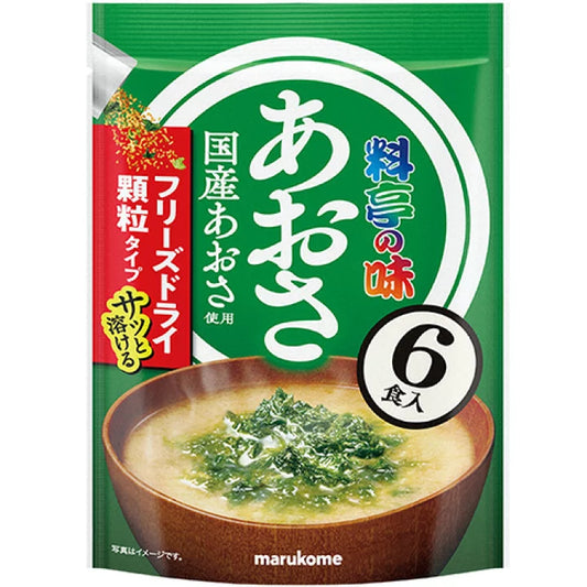 Marukome Ryotei no Aji Freeze-Dried Miso Soup Granules (6 servings)