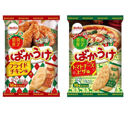 Baka-Uke Rice Crackers – Winter Limited Flavors (16 Pieces)