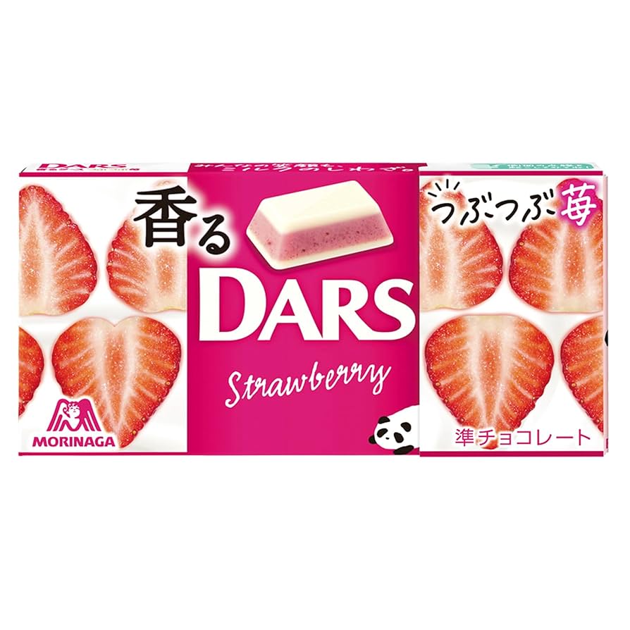 Morinaga Kaoru DARS Crunchy Strawberry (12 Pieces)