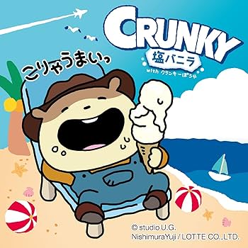 Lotte Crunky Salt Vanilla Chocolate Bar
