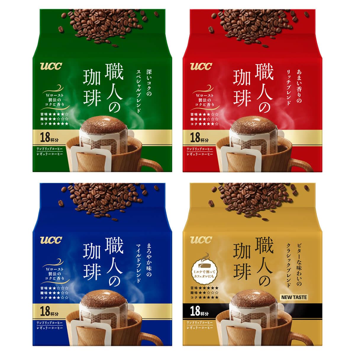 UCC Ueshima Coffee Shokunin Coffee One-Drip (18 cups)