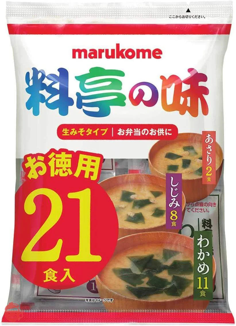 Marukome Instant Miso Soup "Ryotei no Aji" Value Pack (21 servings)