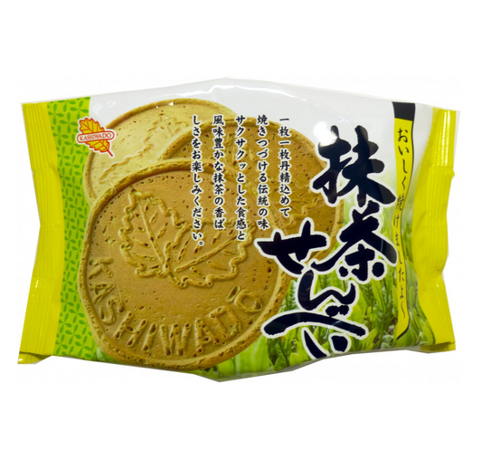 Kashiwado Matcha Senbei (10 Pieces)