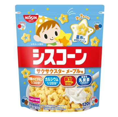 Nissin Cisco Corn Crispy Star Maple Flavor 120g