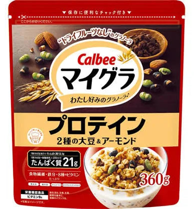 Calbee MyGRA Protein Two Soybeans & Almond 360g
